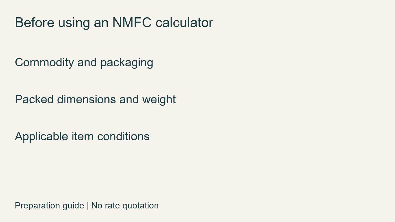 Proposed preparation view: keep the commodity, measurement and item records together.